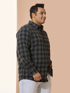 Winter Shirt Regular Fit Smart Casual Shirt -Style- 1218- Black