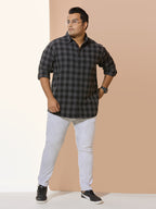 Winter Shirt Regular Fit Smart Casual Shirt -Style- 1218- Black