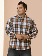 Winter Shirt Regular Fit Smart Casual Shirt - Brown