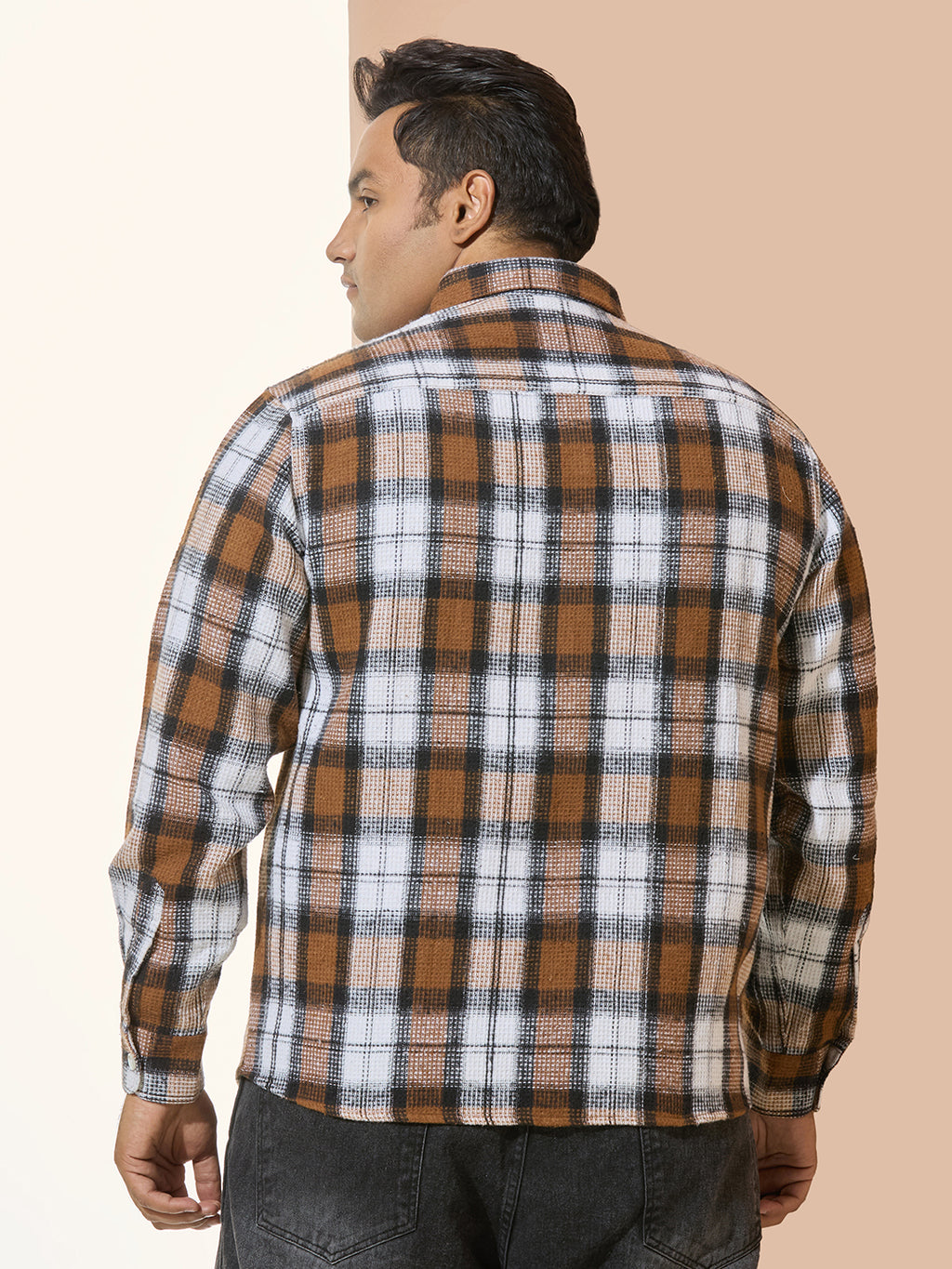 Winter Shirt Regular Fit Smart Casual Shirt - Brown