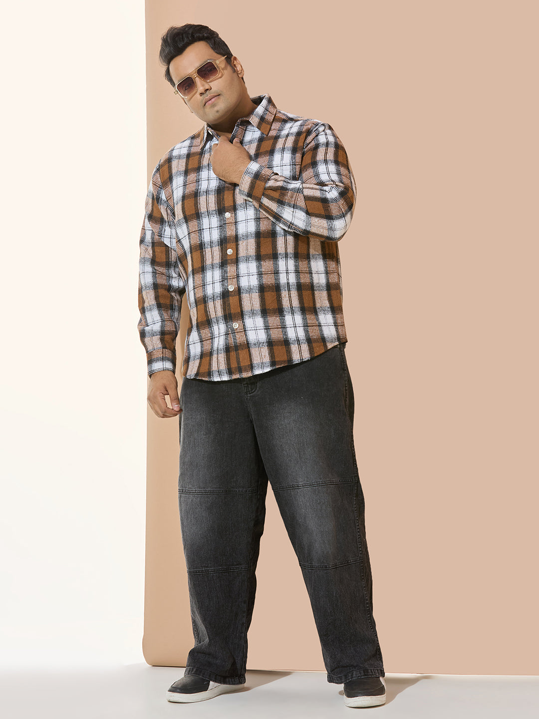 Winter Shirt Regular Fit Smart Casual Shirt - Brown