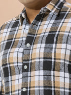 Winter Shirt Regular Fit Smart Casual Shirt - Khaki