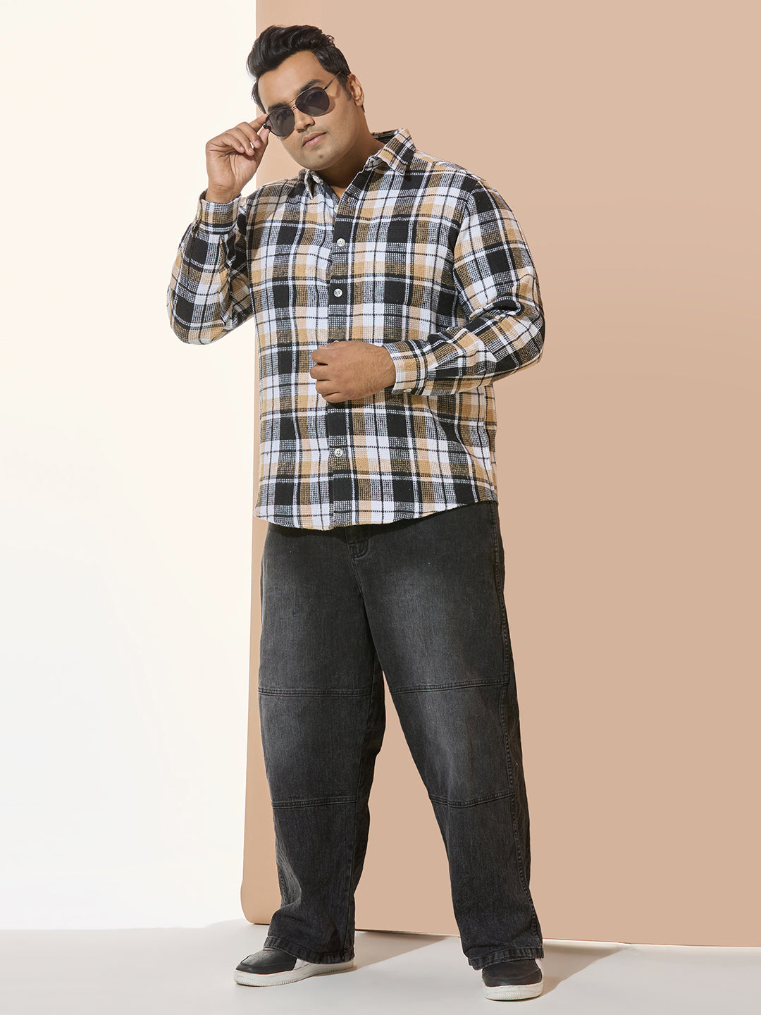 Winter Shirt Regular Fit Smart Casual Shirt - Khaki