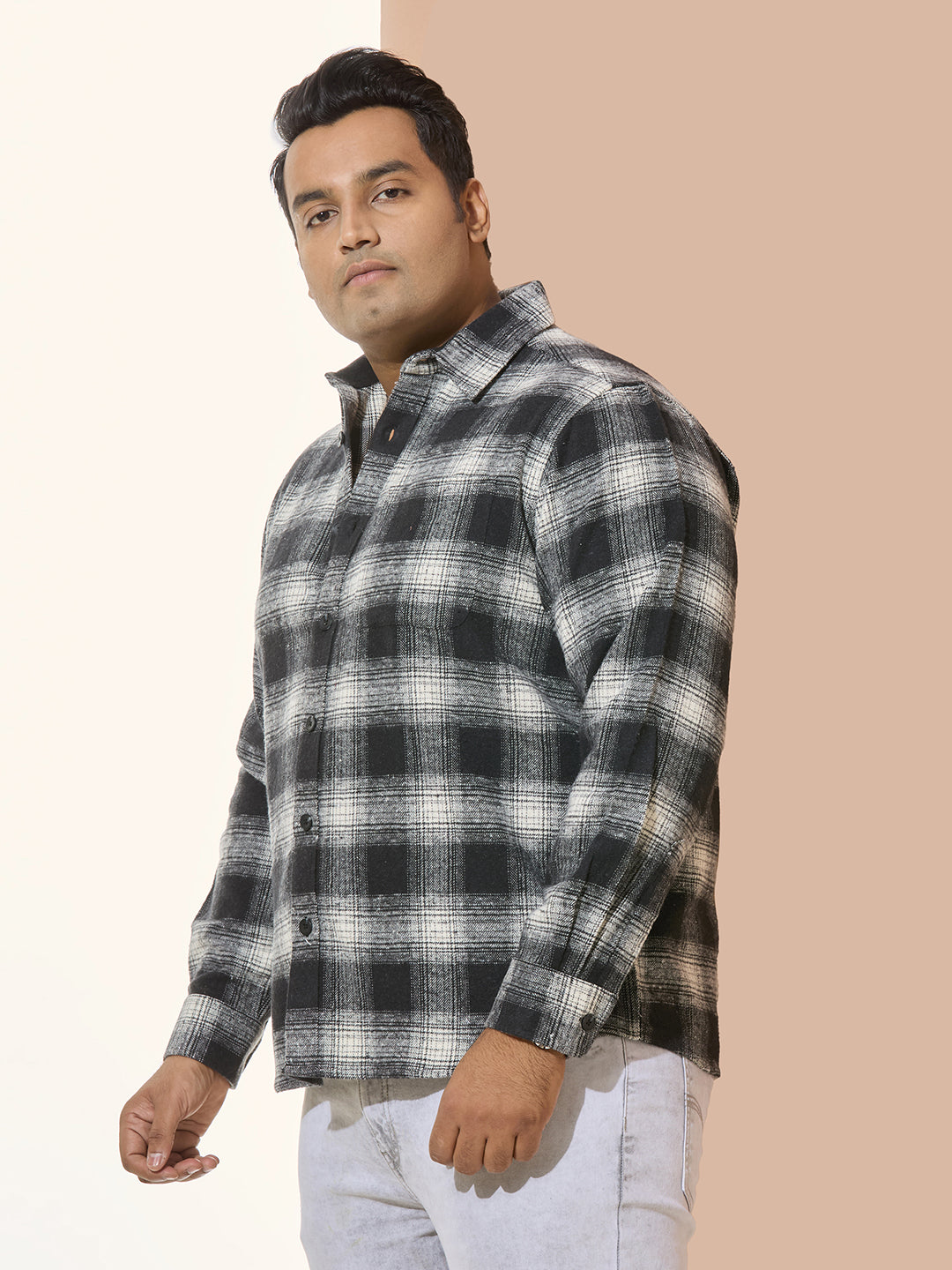 Winter Shirt Regular Fit Smart Casual Shirt - Blackgrey