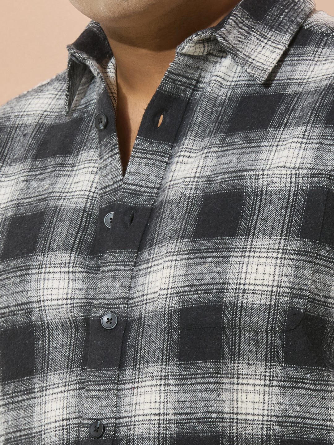 Winter Shirt Regular Fit Smart Casual Shirt - Blackgrey