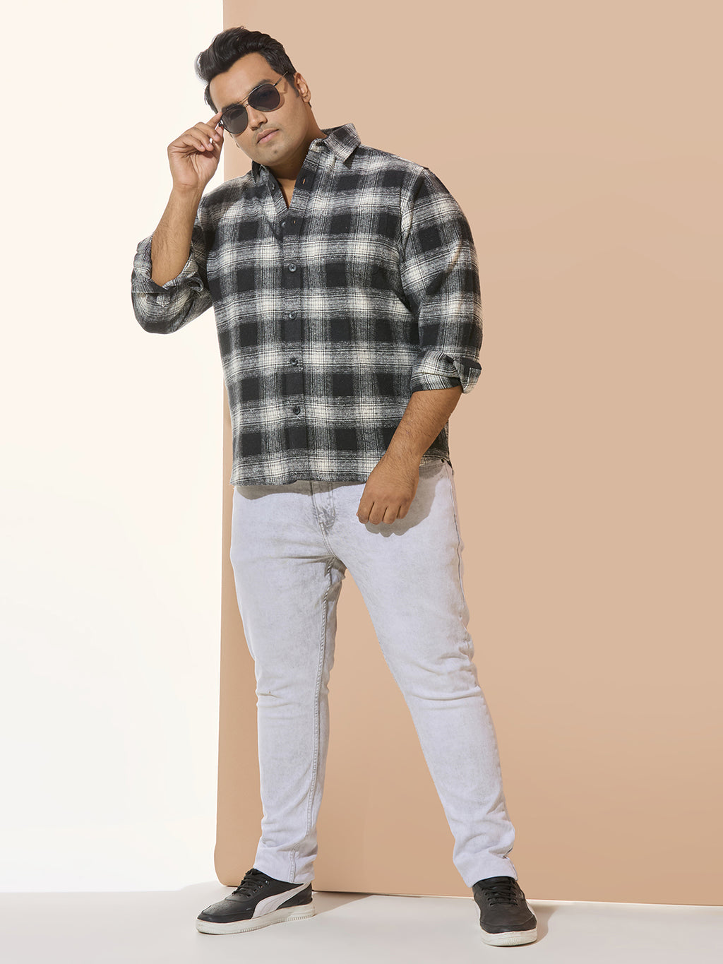 Winter Shirt Regular Fit Smart Casual Shirt - Blackgrey