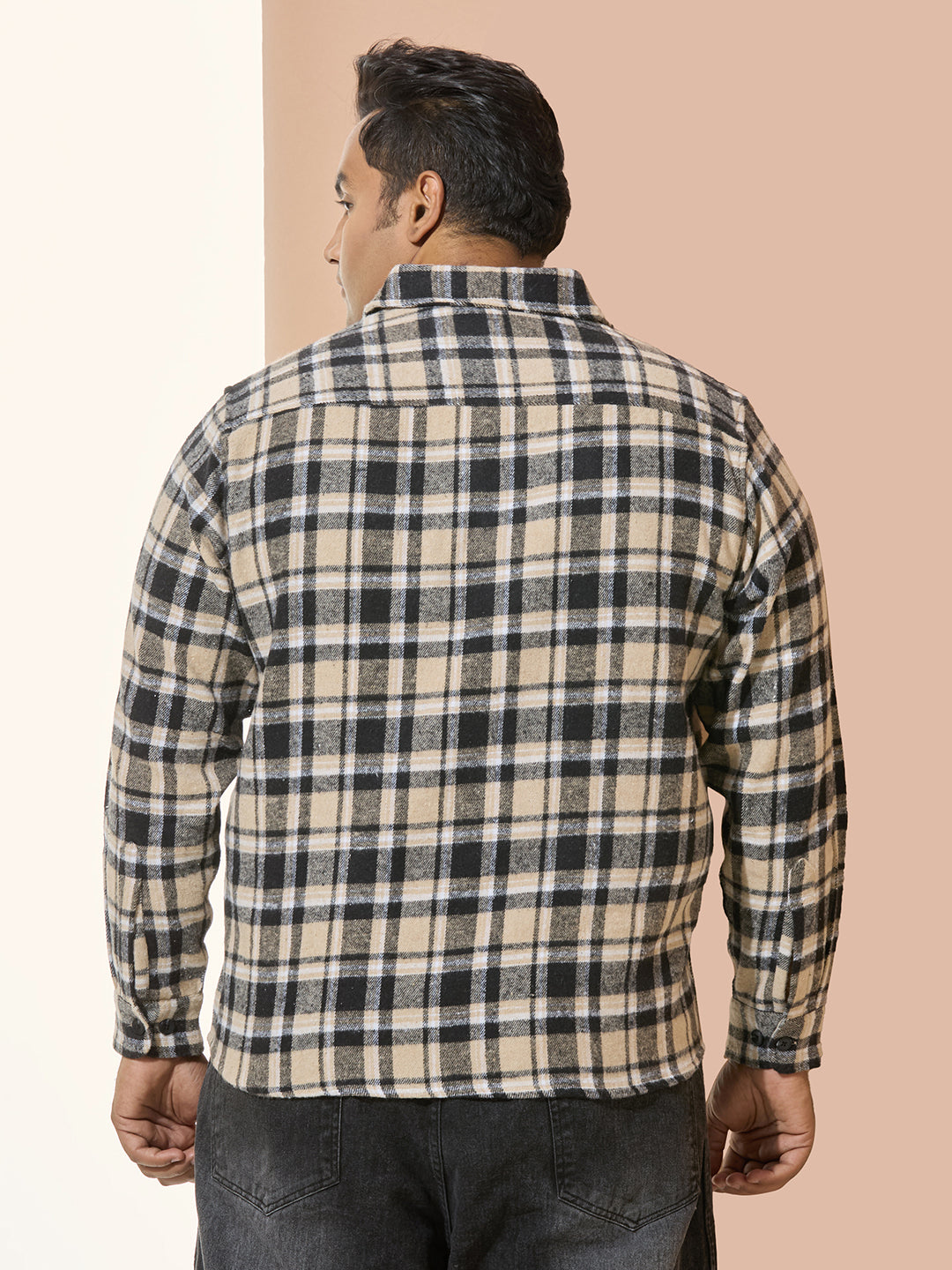 Winter Shirt Regular Fit Smart Casual Shirt - Beige