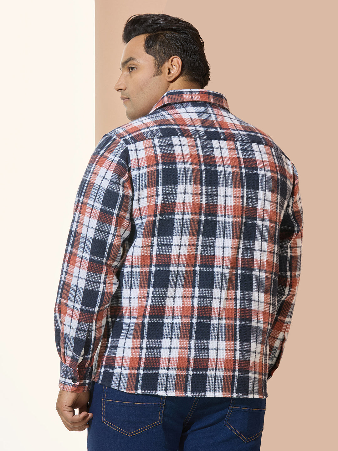 Winter Shirt Regular Fit Smart Casual Shirt - Orange