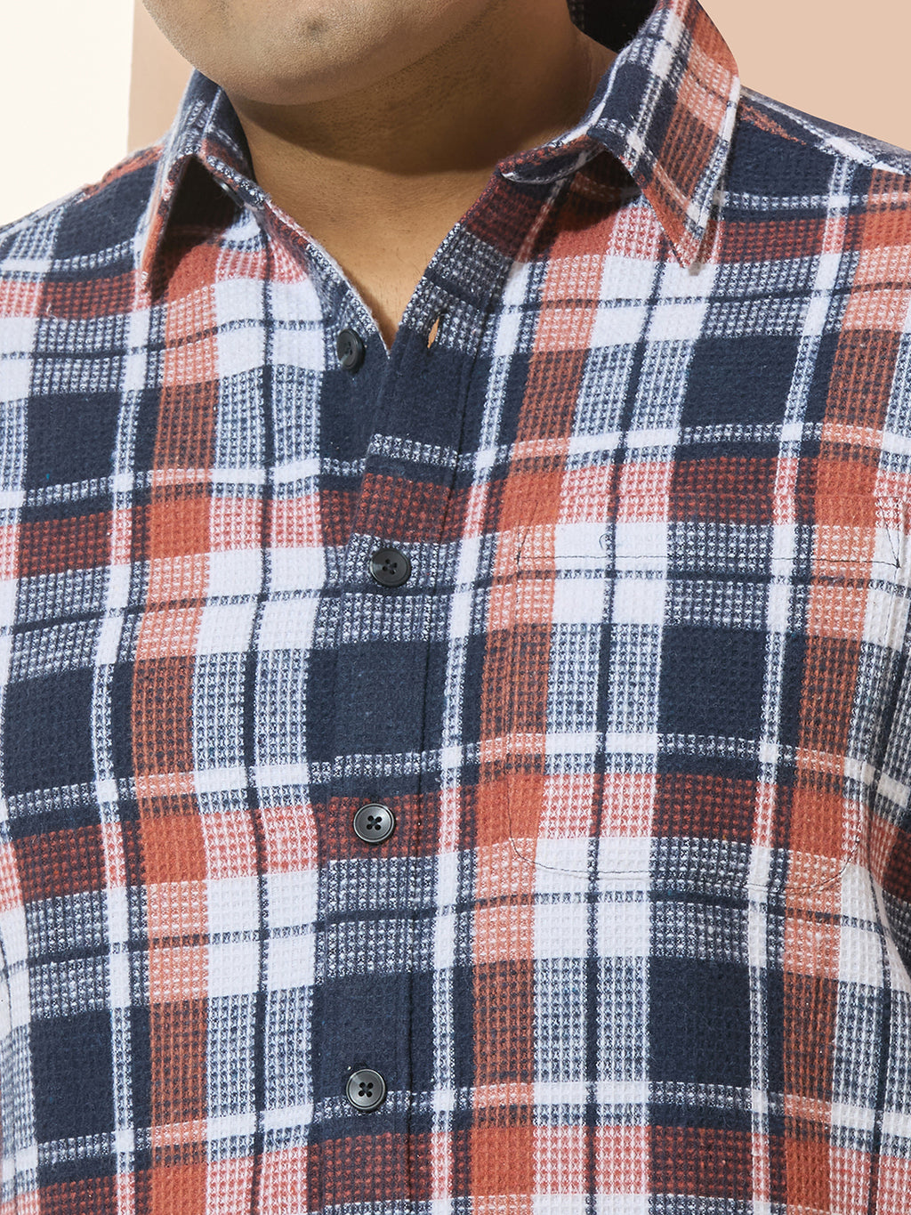 Winter Shirt Regular Fit Smart Casual Shirt - Orange