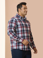 Winter Shirt Regular Fit Smart Casual Shirt - Style NC-1221-Wine