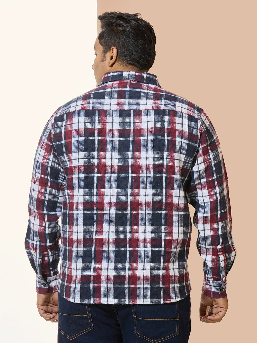 Winter Shirt Regular Fit Smart Casual Shirt - Style NC-1221-Wine