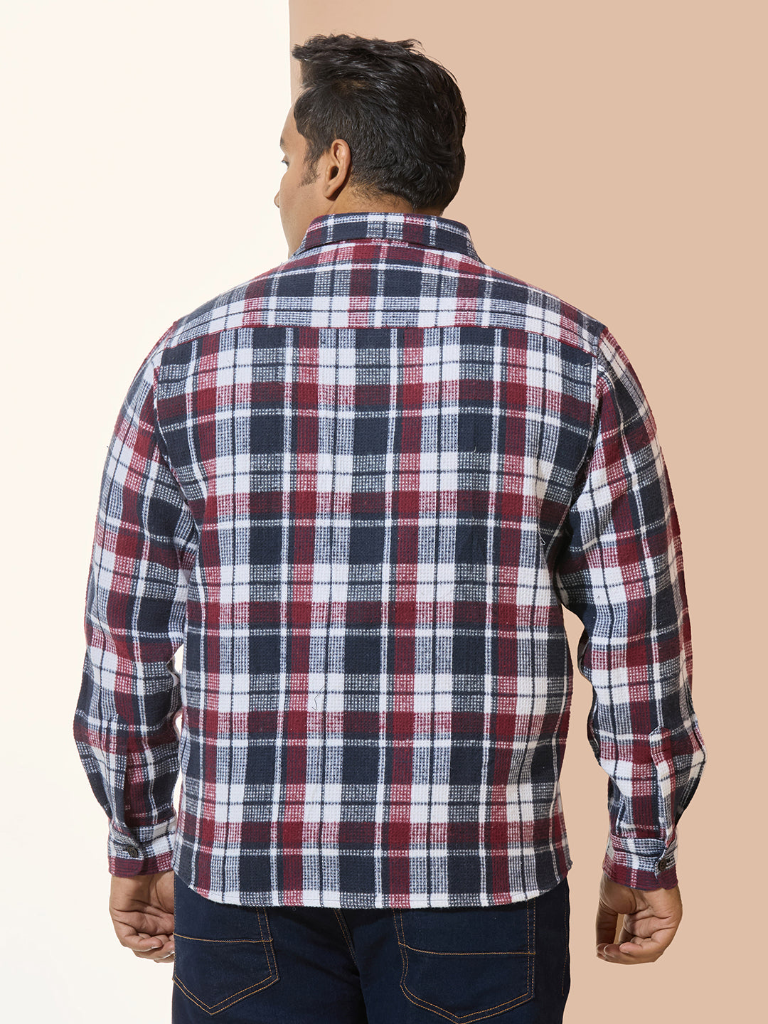 Winter Shirt Regular Fit Smart Casual Shirt - Style NC-1221-Wine